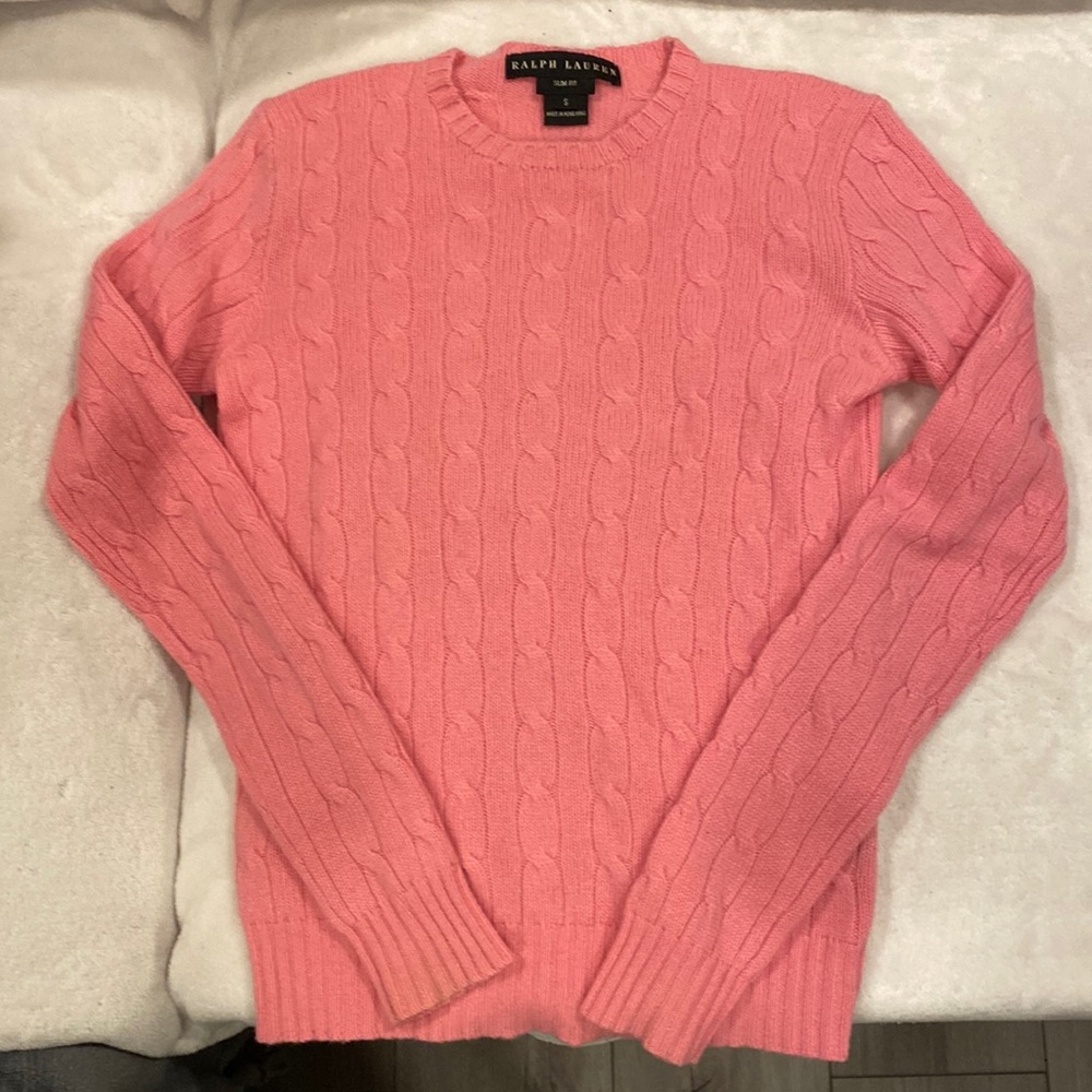 Womens S Ralph Lauren Black Label Slim Fit Cashmere Sweater VERY GENTLY used